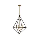 Suspendu Louvre Quoizel Lighting LVR5204WT 240W 4 lumières bronze occidental