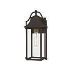 Lanterne d'extérieur Manning Quoizel Lighting MAN8407WT 100W 1 lumière bronze occidental
