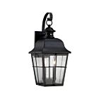 Lanterne d'extérieur Millhouse Quoizel Lighting MHE8409K 120W 2 lumières noir mystique
