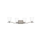 Applique de salle de bain Myra Quoizel Lighting MYR8630BN 400W 4 lumières nickel brossé