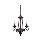 Lustre Noble Quoizel Lighting NBE5303RK 180W 3 lumières noir rustique