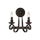 Applique murale Noble Quoizel Lighting NBE8702RK 120W 2 lumières noir rustique