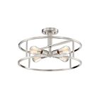 Plafonnier semi-encastré New Harbor Quoizel Lighting NHR1718BN 240W 4 lumières nickel brossé