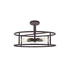 Plafonnier semi-encastré New Harbor Quoizel Lighting NHR1720WT 500W 5 lumières bronze occidental