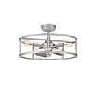 Lustre avec ventilateur New Harbor Quoizel Lighting NHR3124BN 40W 5 lumières nickel brossé