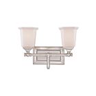 Applique de salle de bain Nicholas Quoizel Lighting NL8602BN 200W 2 lumières nickel brossé