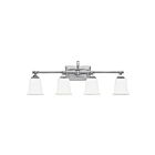 Applique de salle de bain Nicholas Quoizel Lighting NL8604C 400W 4 lumières chrome poli