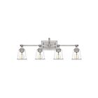 Applique de salle de bain Nicholas Quoizel Lighting NLC8604BN 400W 4 lumières nickel brossé