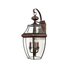 Lanterne d'extérieur Newbury Quoizel Lighting NY8318AC 180W 3 lumières cuivre vieilli