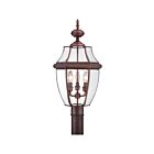 Lanterne d'extérieur Newbury Quoizel Lighting NY9043AC 180W 3 lumières cuivre vieilli