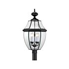 Lanterne d'extérieur Newbury Quoizel Lighting NY9045K 240W 4 lumières noir mystique