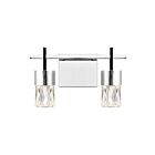Applique de salle de bain LED Adena Quoizel Lighting PCADA8613C chrome poli