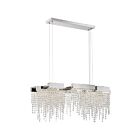 Chandelier pour îlot LED Crystal Quoizel Lighting PCCL1033PK nickel poli