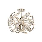 Plafonnier semi-encastré Crescent Quoizel Lighting PCCN1718PK 240W 4 lumières nickel poli