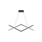Chandelier pour îlot LED Newman Quoizel Lighting PCNEW136MBK noir mat