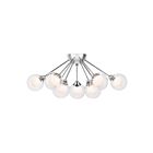 Plafonnier semi-encastré Spellbound Quoizel Lighting PCSB1722C 360W 9 lumières chrome poli