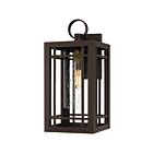 Lanterne d'extérieur Pelham Quoizel Lighting PLH8408WT 100W 1 lumière bronze occidental