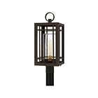 Lanterne d'extérieur Pelham Quoizel Lighting PLH9010WT 100W 1 lumière bronze occidental