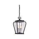 Mini suspendu Province Quoizel Lighting PRV1509K 180W 3 lumières noir mystique