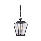 Lanterne d'extérieur Province Quoizel Lighting PRV1909K 180W 3 lumières noir mystique