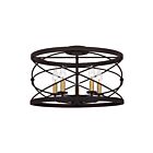 Plafonnier semi-encastré Potts Quoizel Lighting PTT1719PN 300W 5 lumières bronze palladien