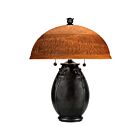 Lampe de table Glenhaven Quoizel Lighting QJ6781TR 120W 2 lumières teco rossa