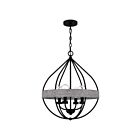 Suspendu Tansy Quoizel Lighting QP5339MBK 240W 4 lumières noir mat