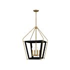 Suspendu Abbeville Quoizel Lighting QP5348EK 240W 4 lumières terre noire