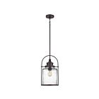 Mini suspendu Payson Quoizel Lighting QPP2782WT 100W 1 lumière bronze occidental