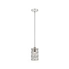 Mini suspendu Oliver Quoizel Lighting QPP4046PK 100W 1 lumière nickel poli