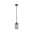 Mini suspendu Oliver Quoizel Lighting QPP4046WT 100W 1 lumière bronze occidental