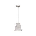 Mini suspendu Hazel Quoizel Lighting QPP5351BN 100W 1 lumière nickel brossé