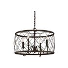 Suspendu Dury Quoizel Lighting RDY2821PN 240W 4 lumières bronze palladien