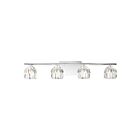 Applique de salle de bain Regalia Quoizel Lighting RGA8604C 160W 4 lumières chrome poli