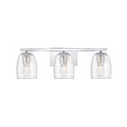 Applique de salle de bain Realm Quoizel Lighting RLM8603C 300W 3 lumières chrome poli