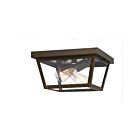 Plafonnier Rue de Royal Quoizel Lighting RO1312IZ 120W 2 lumières bronze industriel
