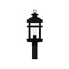 Luminaire d'extérieur Scout Quoizel Lighting SCO9009MBK 100W 1 lumière noir mat
