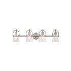 Applique de salle de bain Stafford Quoizel Lighting STF8632BN 400W 4 lumières nickel brossé