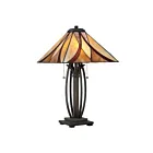 Lampe de table Asheville Quoizel Lighting TF1180TVA 150W 2 lumières bronze vaillant