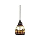 Mini suspendu West End Quoizel Lighting TF1541VB 100W 1 lumière bronze d'époque