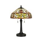 Lampe de table Quinn Quoizel Lighting TF5215TVB 150W 2 lumières bronze d'époque