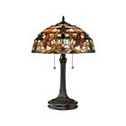 Lampe de table Kami Quoizel Lighting TF878T 150W 2 lumières bronze d'époque