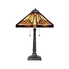 Lampe de table Stephen Quoizel Lighting TF885T 150W 2 lumières bronze d'époque