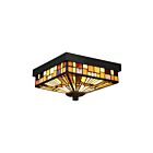 Plafonnier Inglenook Quoizel Lighting TFIK1611VA 120W 2 lumières bronze vaillant