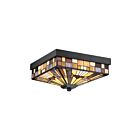 Plafonnier Inglenook Quoizel Lighting TFIK1614VA 180W 3 lumières bronze vaillant