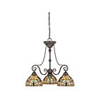 Lustre pour coin-repas Kami Quoizel Lighting TFKM5103VB 300W 3 lumières bronze d'époque