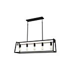 Chandelier pour îlot Tippet Quoizel Lighting TPT142MBK 500W 5 lumières noir mat