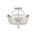 Plafonnier semi-encastré Teresa Quoizel Lighting TRA1716PK 240W 4 lumières nickel poli