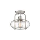 Plafonnier semi-encastré Trilogy Quoizel Lighting TRG1710BN 60W 1 lumière nickel brossé