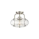 Plafonnier semi-encastré Trilogy Quoizel Lighting TRG1712BN 60W 1 lumière nickel brossé